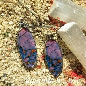 Alquimia Blue and Pink Earrings